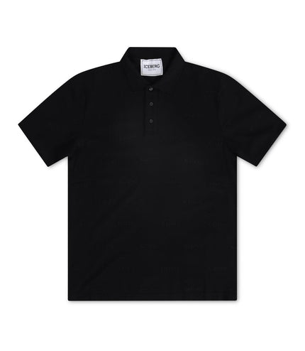 ICEBERG POLO T-SHIRT - BLACK ICEBERG