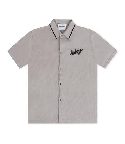 ICEBERG KNITTED POLO SHIRT - BEIGE ICEBERG