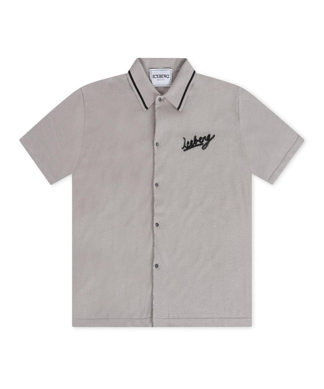 ICEBERG KNITTED POLO SHIRT - BEIGE ICEBERG