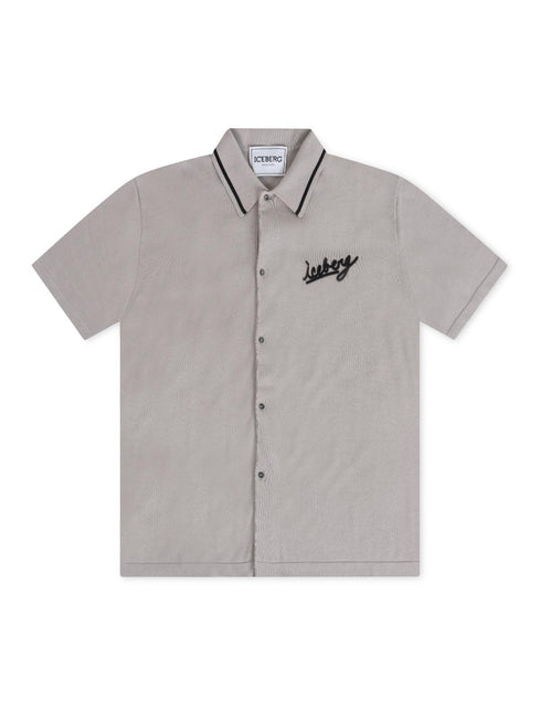 ICEBERG KNITTED POLO SHIRT - BEIGE ICEBERG