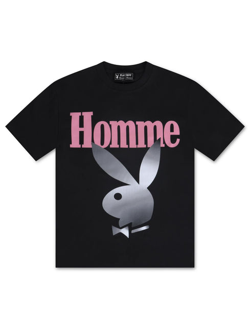 HOMME FEMME TWISTED BUNNY TEE - WASHED BLACK HOMME FEMME