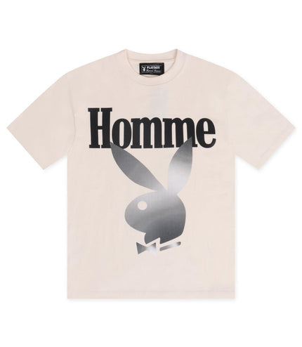 HOMME FEMME TWISTED BUNNY TEE - CREAM HOMME FEMME