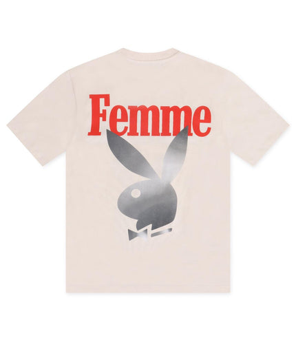 HOMME FEMME TWISTED BUNNY TEE - CREAM HOMME FEMME