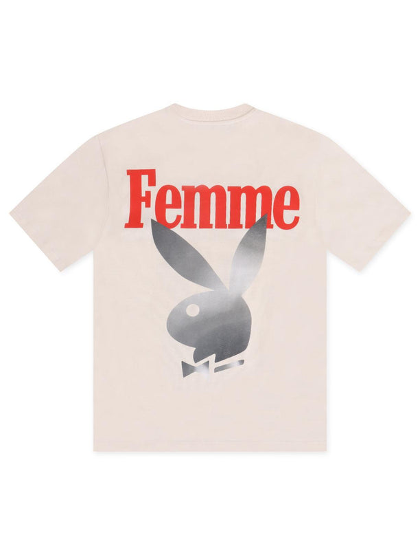 HOMME FEMME TWISTED BUNNY TEE - CREAM HOMME FEMME