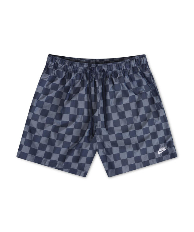 NIKE MENS CLUB FLOW SHORTS - NAVY CHECKERED NIKE