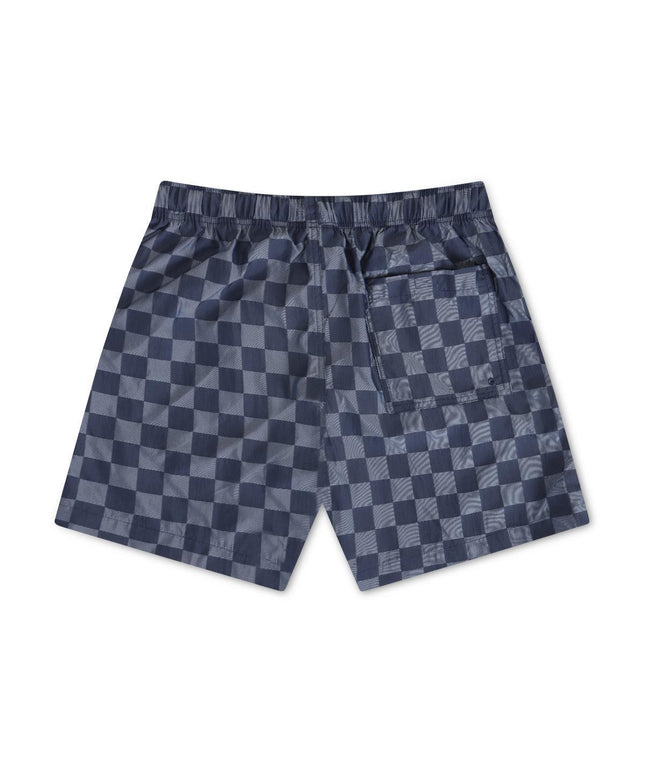 NIKE MENS CLUB FLOW SHORTS - NAVY CHECKERED NIKE