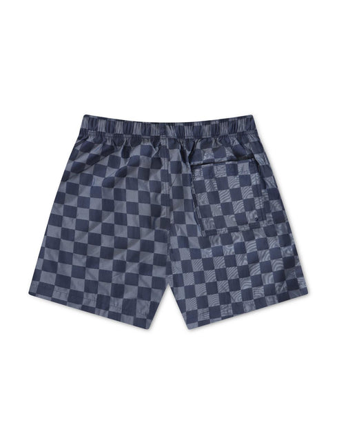 NIKE MENS CLUB FLOW SHORTS - NAVY CHECKERED NIKE