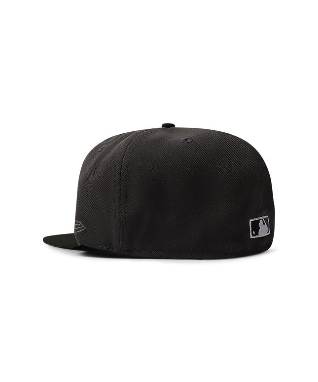 New Era 5950 Dodgers 40th Anniversary Patch Hat - Charcoal