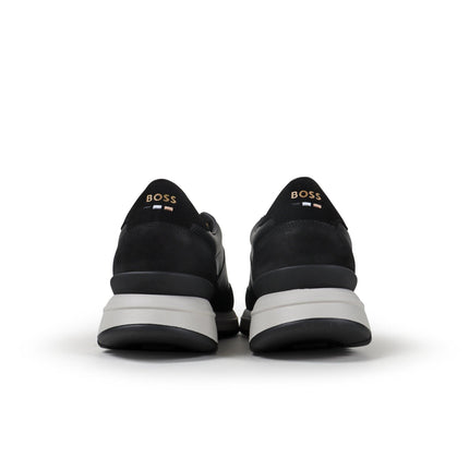 HUGO BOSS MENS JACE RUNN SHOES - BLACK HUGO BOSS