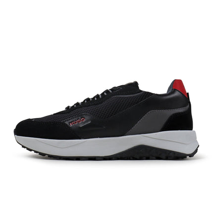 HUGO BOSS MENS KANE SHOES - BLACK HUGO BOSS