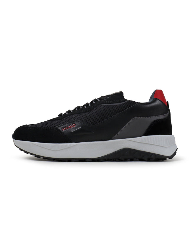 HUGO BOSS MENS KANE SHOES - BLACK HUGO BOSS