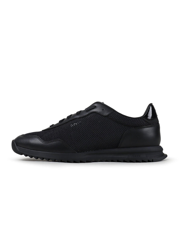 HUGO BOSS MENS ZAYN SHOES - BLACK HUGO BOSS