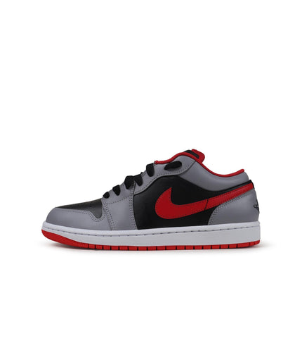 AIR JORDAN BIG KIDS 1 LOW - BLACK CEMENT RED AIR JORDAN