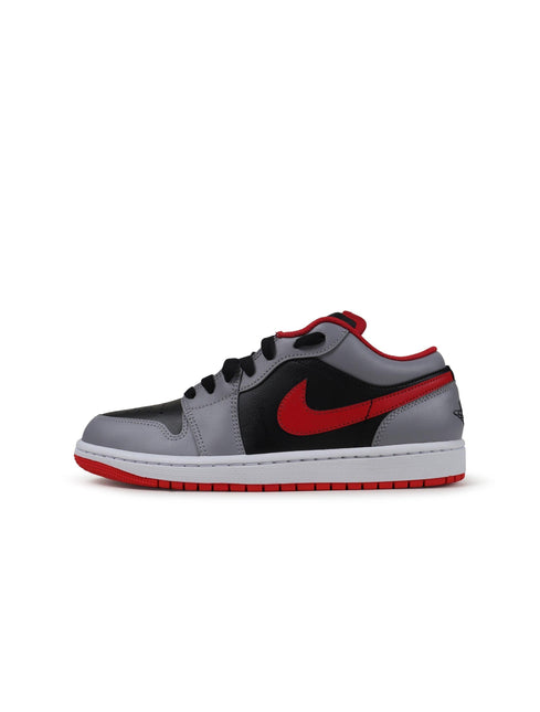 AIR JORDAN BIG KIDS 1 LOW - BLACK CEMENT RED AIR JORDAN