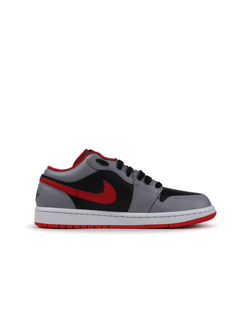 AIR JORDAN BIG KIDS 1 LOW - BLACK CEMENT RED AIR JORDAN