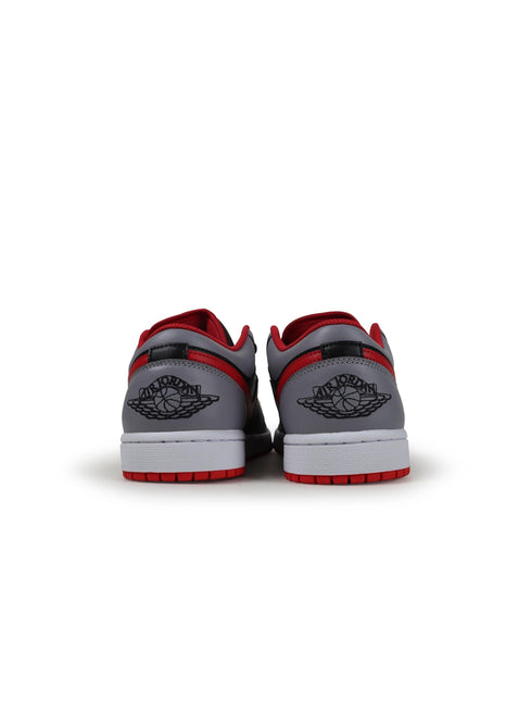 AIR JORDAN BIG KIDS 1 LOW - BLACK CEMENT RED AIR JORDAN