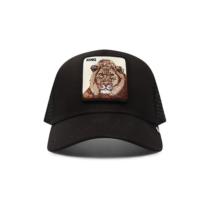 Goorin Bros The King Trucker Hat - Black - denim exchange
