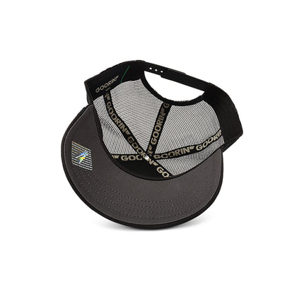 Goorin Bros The King Trucker Hat - Black - denim exchange