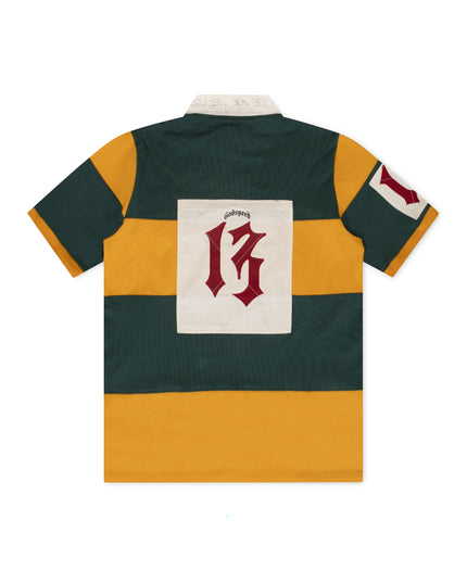 GODSPEED CLASSIC FIELD RUGBY SHIRT - GREEN/YELLOW