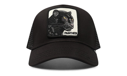 Goorin Bros The Panther Trucker Hat - Black - denim exchange