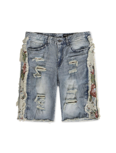 SMOKE RISE TAPESTRY INSERT SHORTS -  GLADSTONE BLUE SMOKE RISE