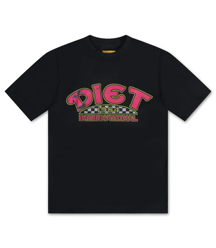 DIET STARTS MONDAY  INTERNATIONAL TEE - VINTAGE BLACK DIETSTARTSMONDAY