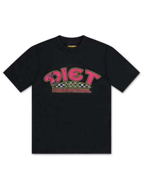 DIET STARTS MONDAY  INTERNATIONAL TEE - VINTAGE BLACK DIETSTARTSMONDAY