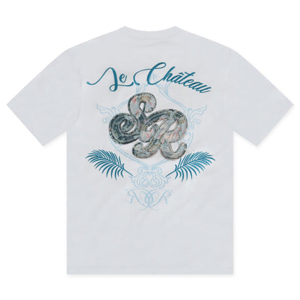 SMOKE RISE TAPESTRY SS TEE -  BLUE SMOKE RISE