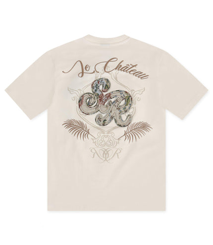 SMOKE RISE TAPESTRY SS TEE -  CHALK SMOKE RISE