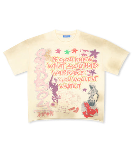 Sadboysaga Rare Tee - Cream