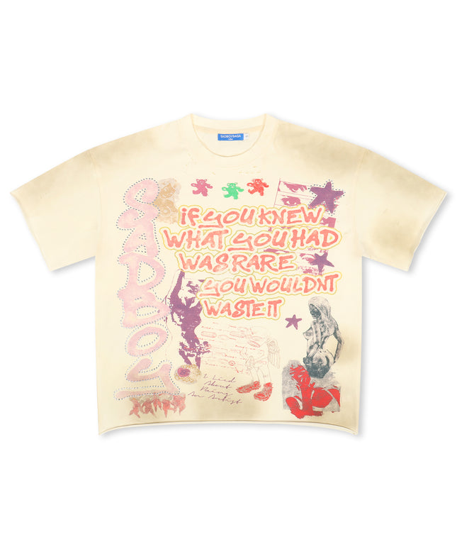 Sadboysaga Rare Tee - Cream