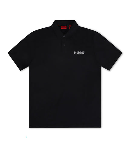 HUGO DROCHOLO REGULAR FIT POLO - BLACK HUGO