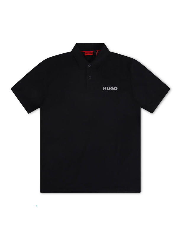 HUGO DROCHOLO REGULAR FIT POLO - BLACK HUGO