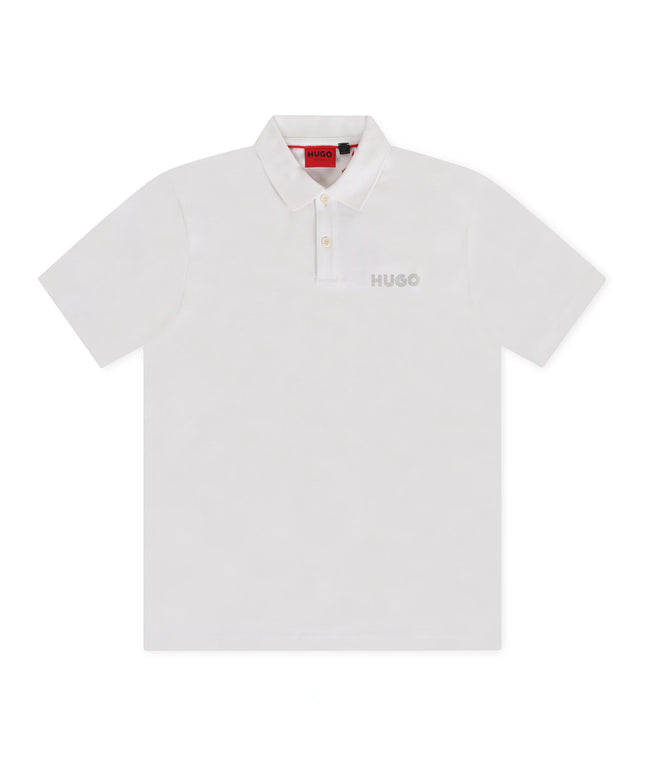 HUGO DROCHOLO REGULAR FIT POLO - CREAM HUGO