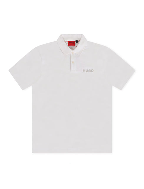 HUGO DROCHOLO REGULAR FIT POLO - CREAM HUGO