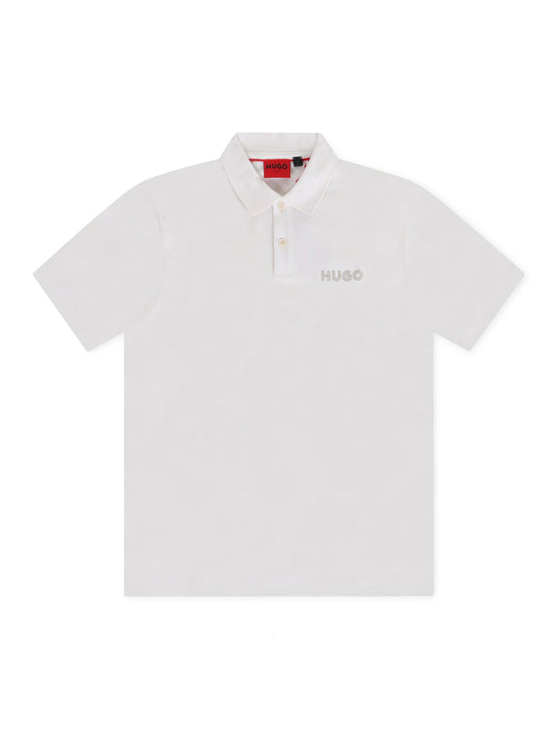 HUGO DROCHOLO REGULAR FIT POLO - CREAM HUGO