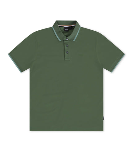 HUGO BOSS PARLAY REGULAR FIT POLO - GREEN HUGO BOSS