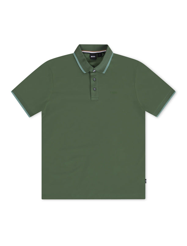 HUGO BOSS PARLAY REGULAR FIT POLO - GREEN HUGO BOSS