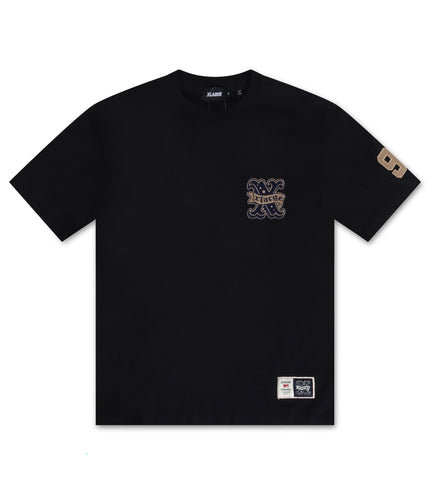 XLARGE BASEBALL TEE - BLACK XLARGE