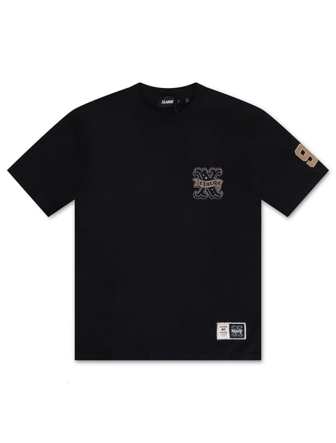 XLARGE BASEBALL TEE - BLACK XLARGE