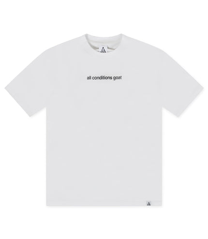 NIKE MENS OVERSIZED ACG GOAT TEE - WHITE NIKE