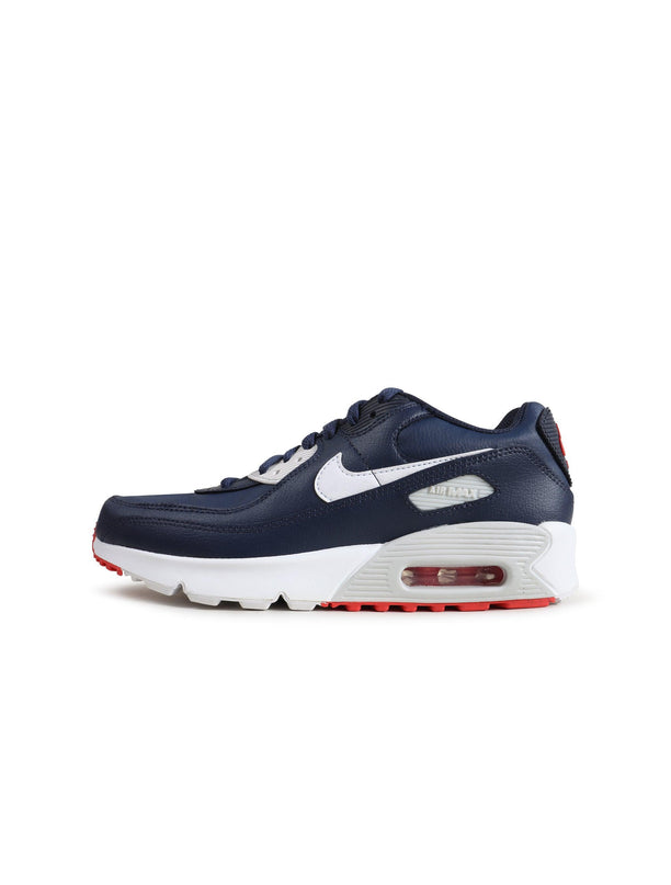 NIKE BIG KIDS AIR MAX 90 LTR - OBSIDIAN TRACK RED NIKE