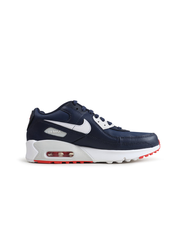 NIKE (GS) AIR MAX 90 LTR - OBSIDIAN TRACK RED