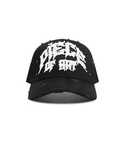 Sombrero de 3 estrellas, obra de arte, negro