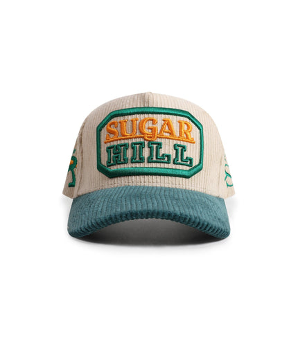 SUGARHILL CARRIER CORDUROY SNAPBACK - TAN/GREEN SUGARHILL