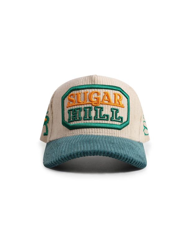 SUGARHILL CARRIER CORDUROY SNAPBACK - TAN/GREEN SUGARHILL