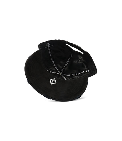 Sombrero de 3 estrellas, obra de arte, negro