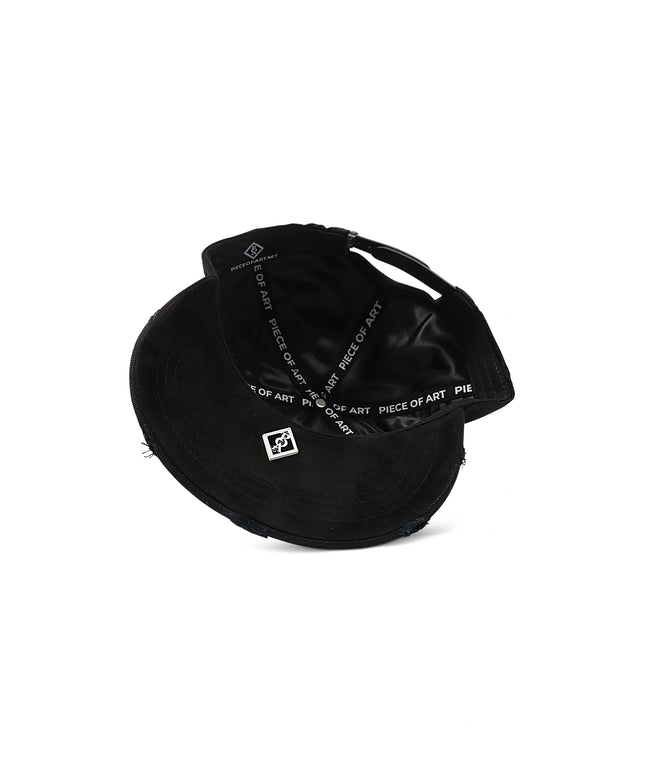 Sombrero de 3 estrellas, obra de arte, negro