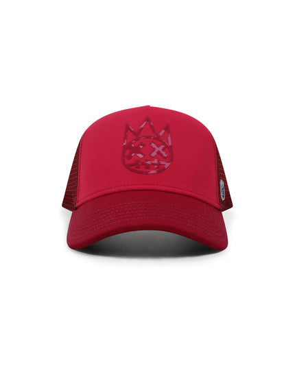CULT OF INDIVIDUALITY CLEAN LOGO CURVED VISOR HAT - VINTAGE RED