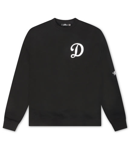 Pro Standard Dodgers Script Wingspan Crewneck - Black